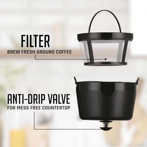 12-Cup Drip Coffee Maker with Borosilicate Glass Carafe, Black G2158