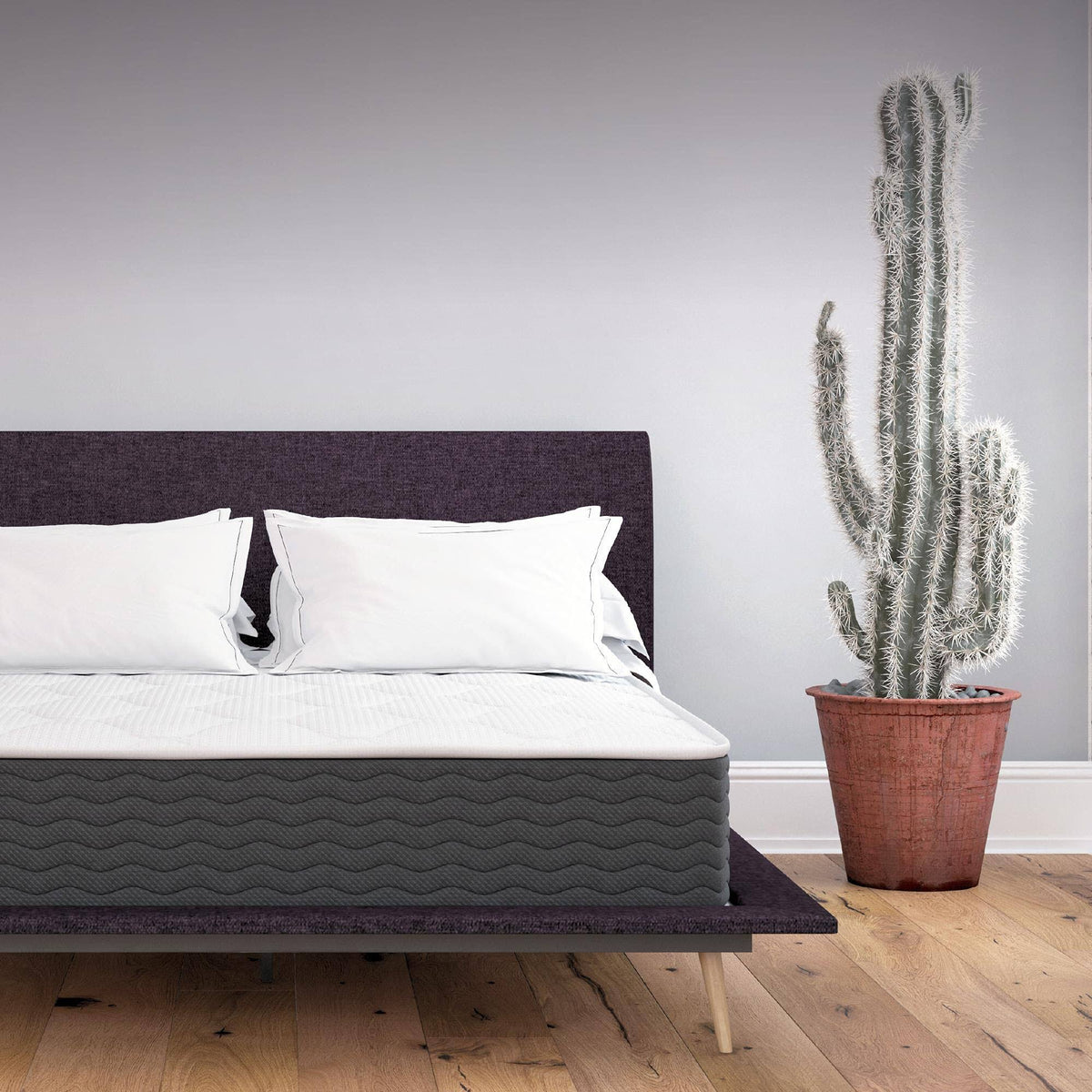 Queen Encased Coil and Memory Foam Hybrid Mattress O8873