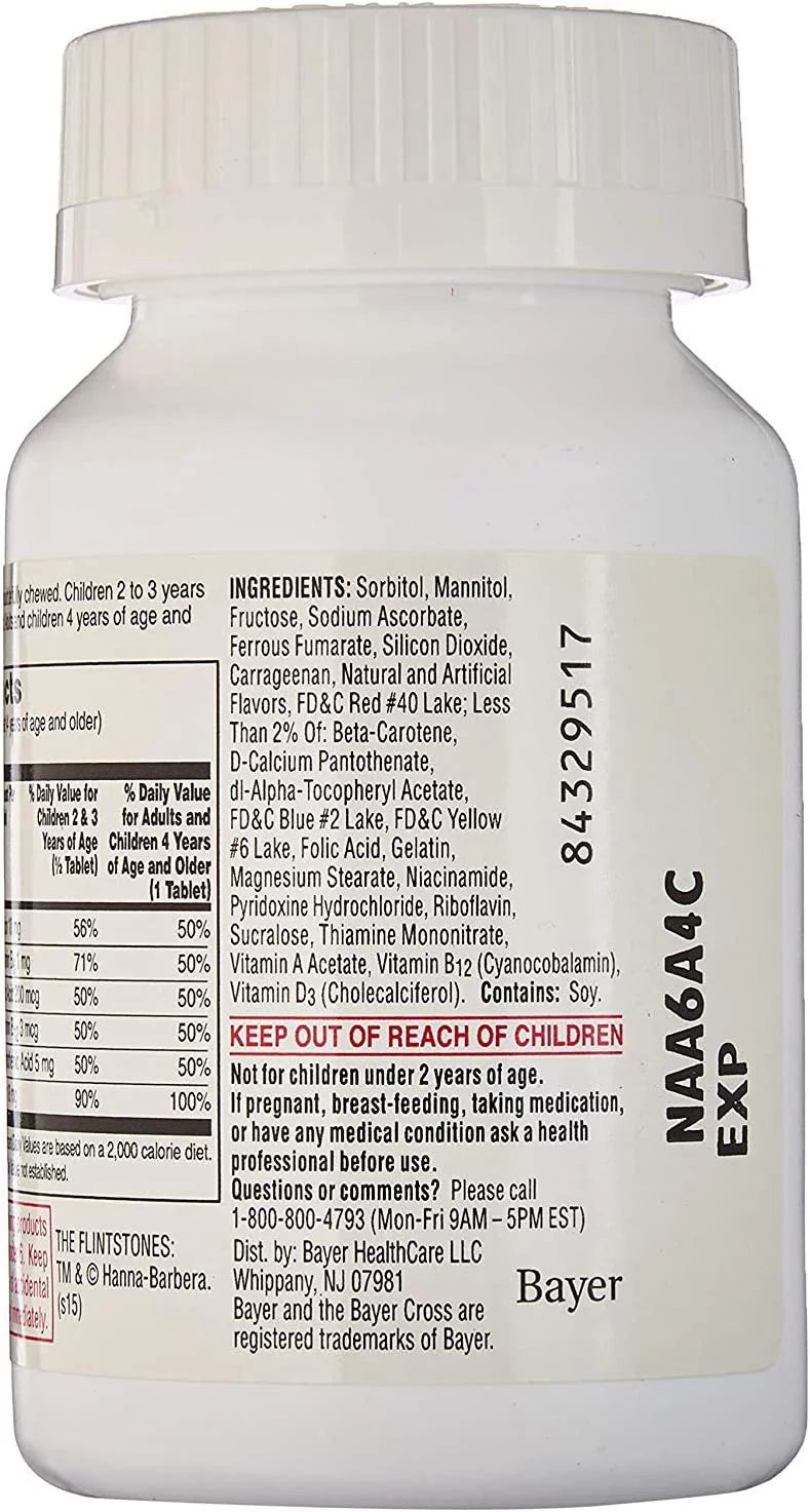 Children's Multivitamin with Iron Chewables, 60 ct, 3 pack O957209