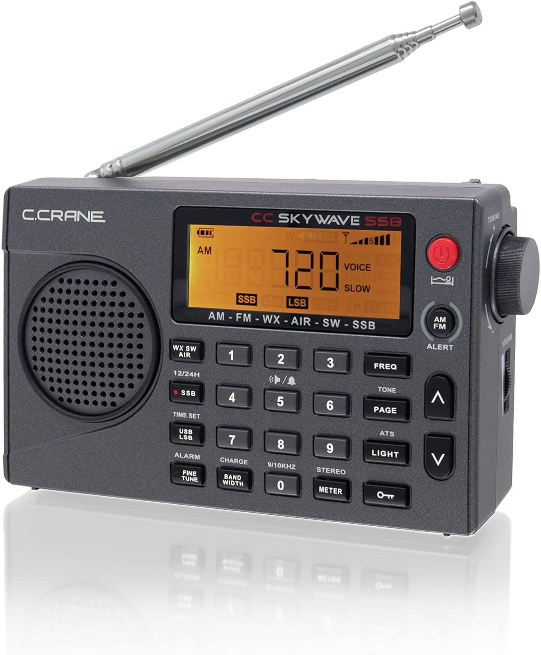 AM FM Shortwave NOAA Weather Radio with AC Adapter S448