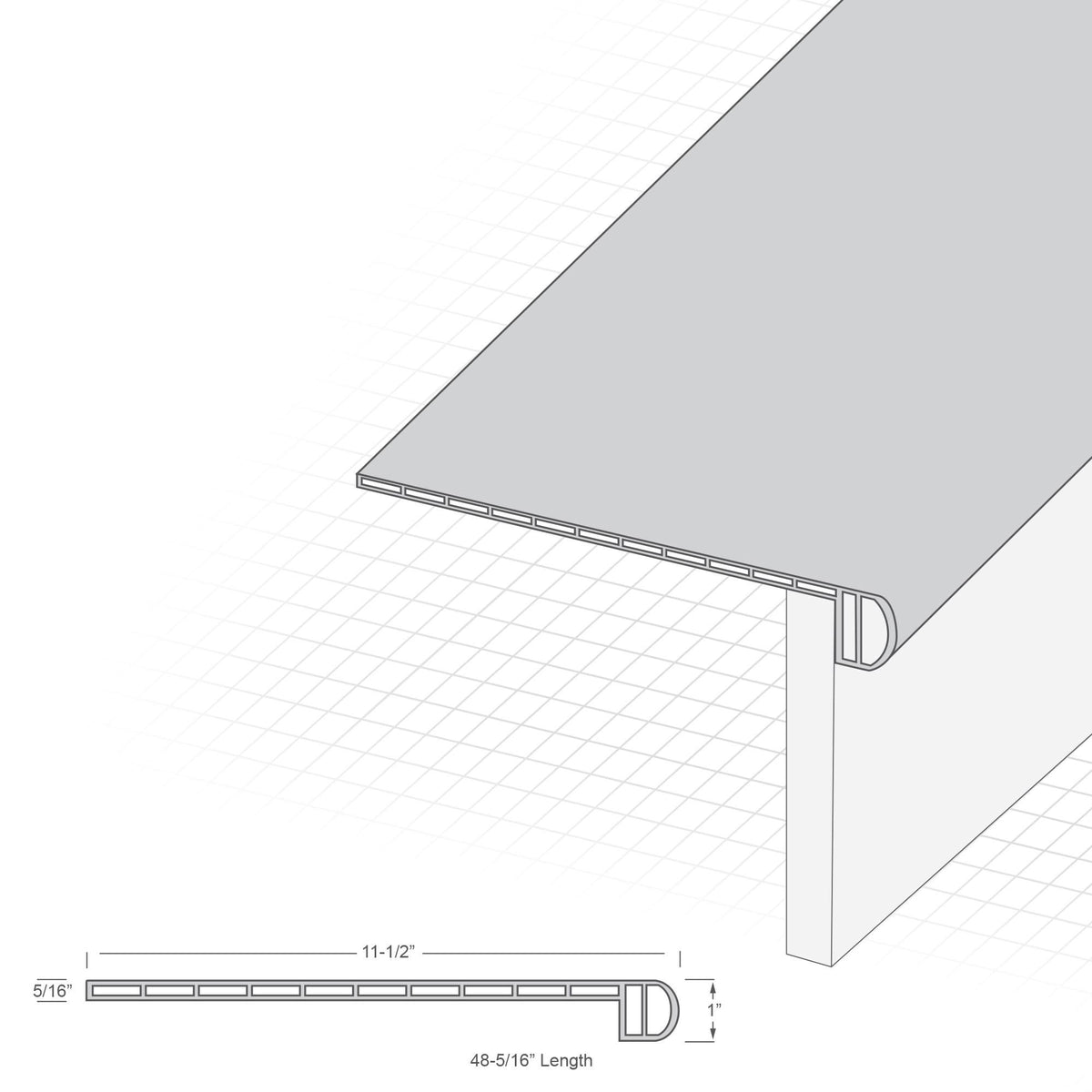 Redefined Pine Stair Tread N92745