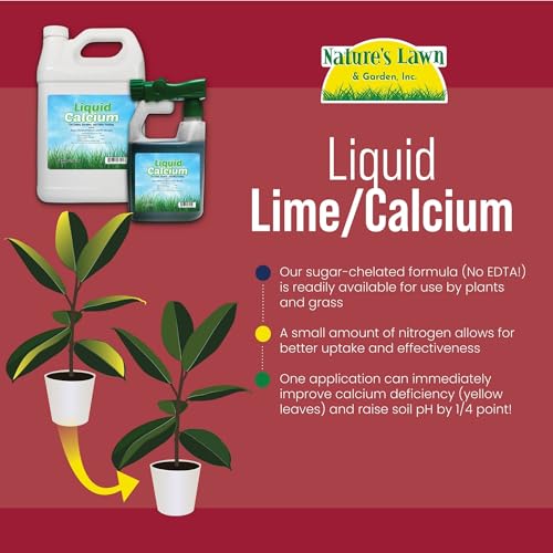 Natural Liquid Calcium Concentrate for Lawn, Garden, Plants - 1 Gallon O83187