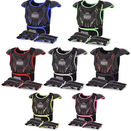 Kids Chest Protector Motocross Motorcycle Protective Gear Body Armor Vest Knee Pads Elbow Pads D344