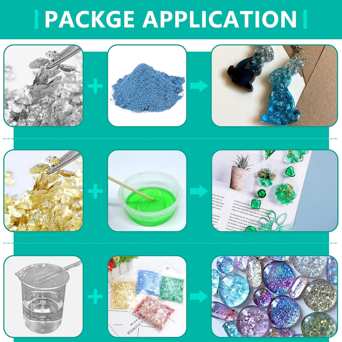 UV Resin Kit with Light, Crystal Clear Hard Resin Sunlight Curing UV Resin G611