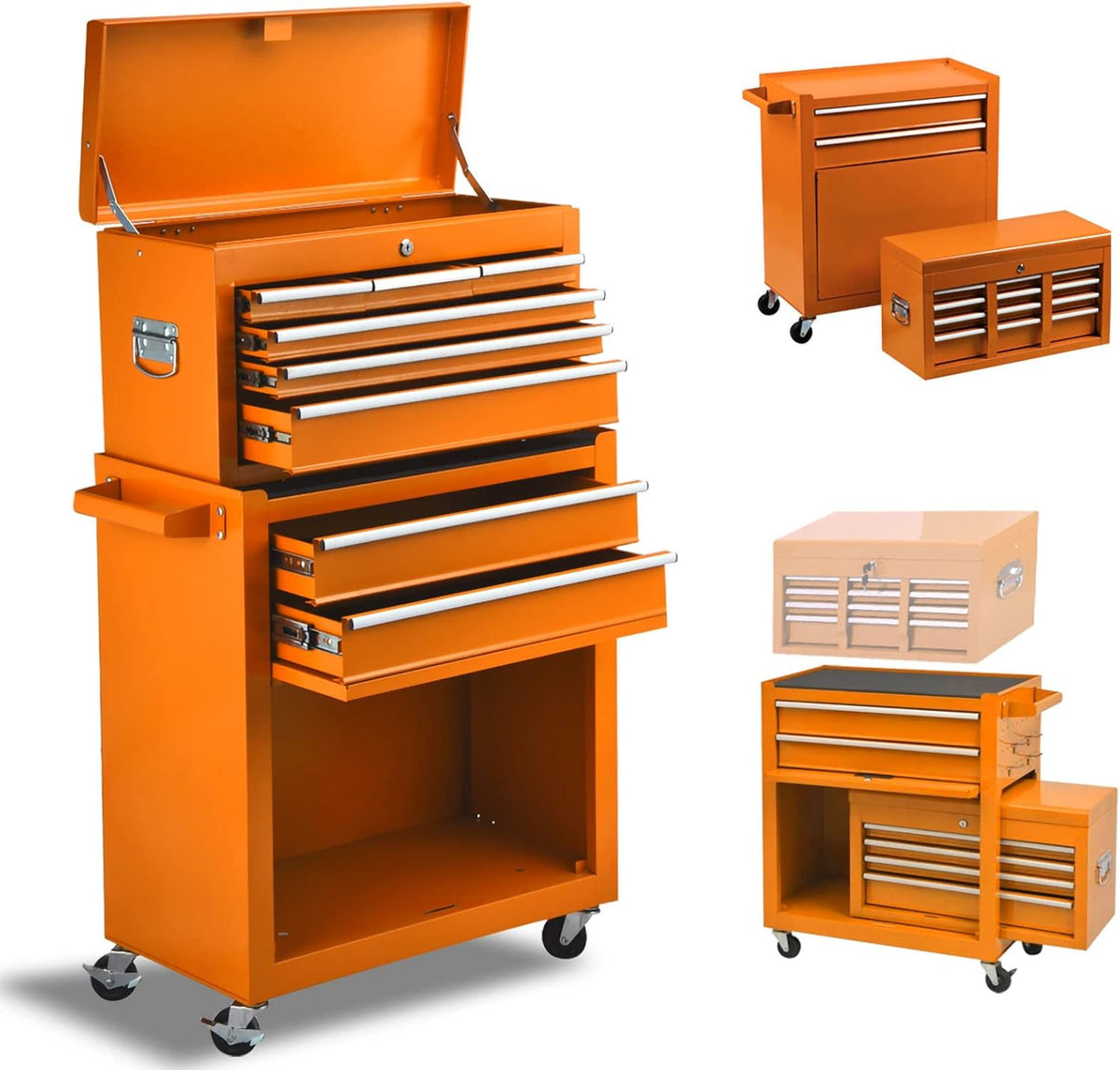 8 Drawer Rolling Lockable Tool Chest D53777
