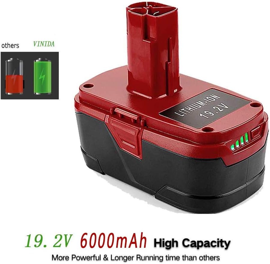 6000mAh 19.2V Lithium Battery 2 Pack V614655