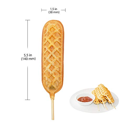 Stainless Steel Waffle Dog Maker (5 Waffles) N733