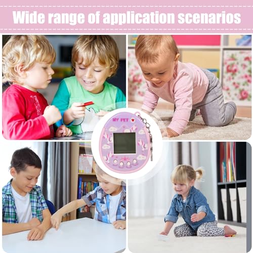Purple Virtual Electronic Pet Keychain Game Machine N347791