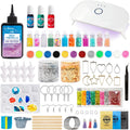 UV Resin Kit with Light, Crystal Clear Hard Resin Sunlight Curing UV Resin G611