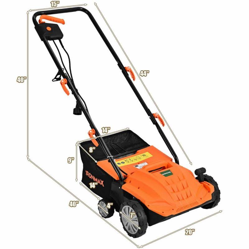 Corded Electric Lawn Mower Scarifier and Dethatcher V15583