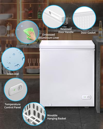 7.0 Cubic Feet White Chest Freezer with Removable Baskets O111582