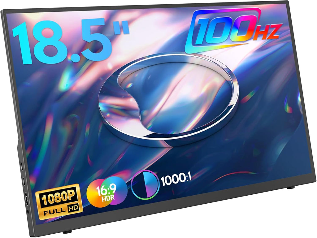 18.5 inch 100Hz Portable Monitor 1080P FHD IPS HDR Gaming Display I3942