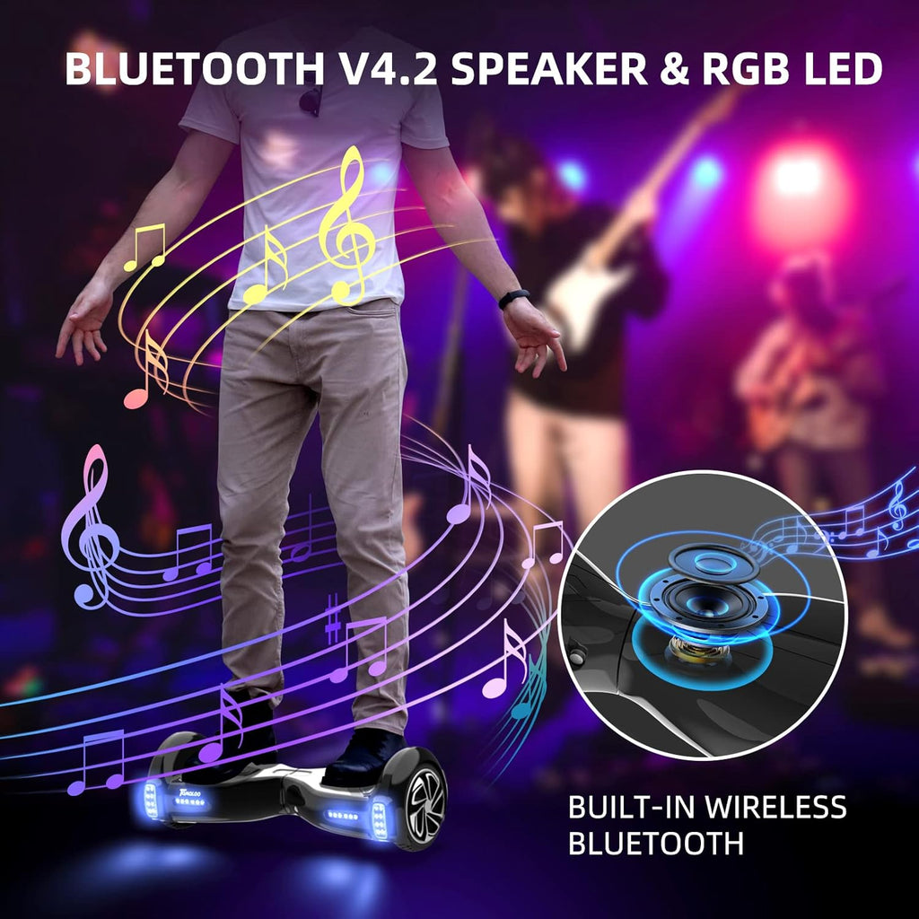 6.5" Self Balancing Scooter with Bluetooth Speaker and LED Lights G32564