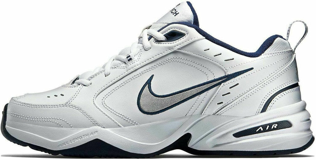 White/Metallic Silver/Navy Men's Walking Shoes V500434