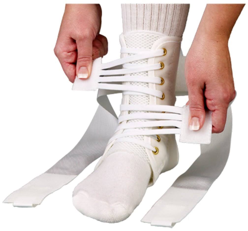 White Large Ankle Stabilizer A3964
