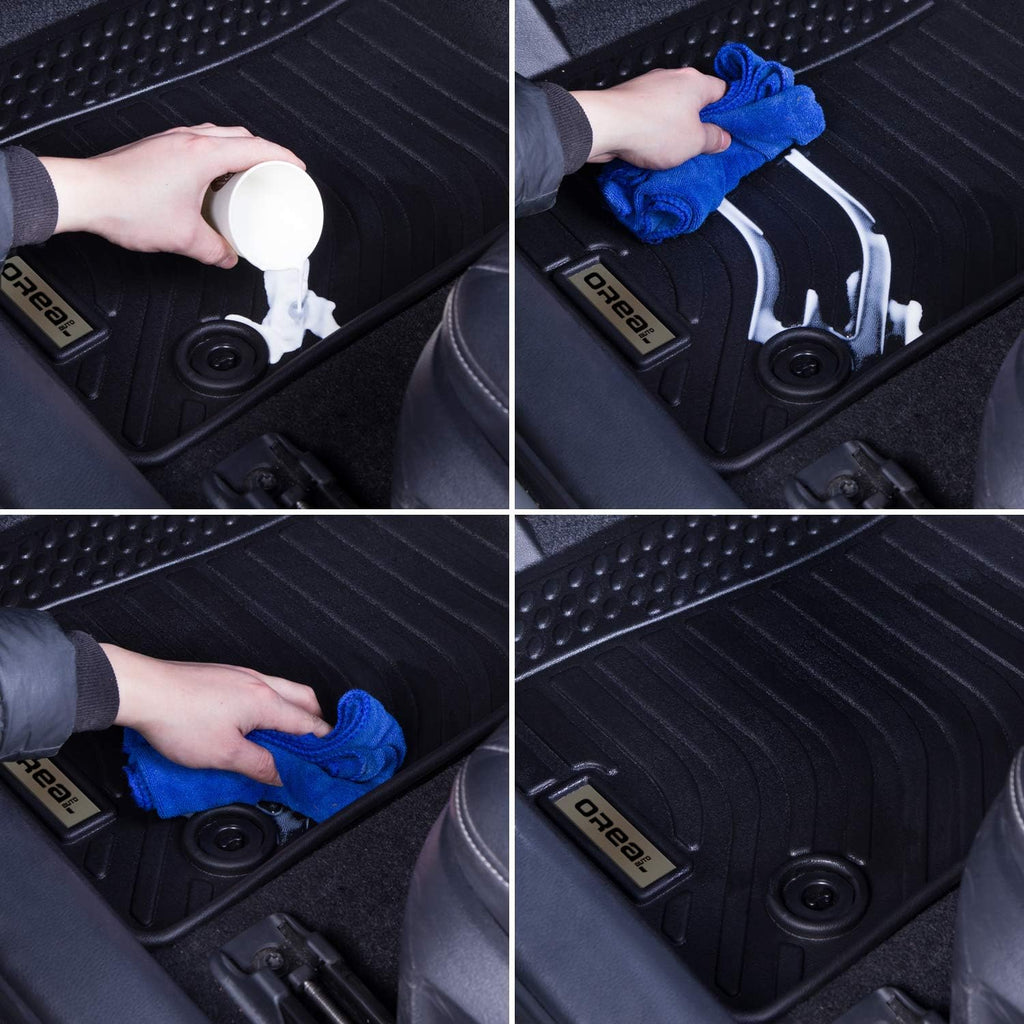 Black All Weather Floor Mats Liners G8293