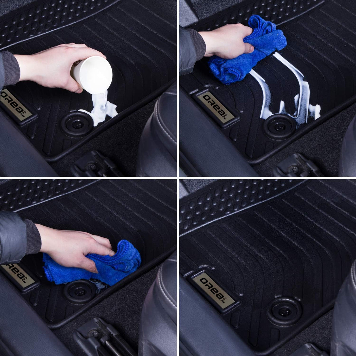 Black All Weather Floor Mats Liners G8293