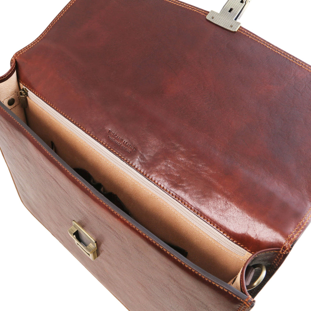 Red Leather Briefcase R490011