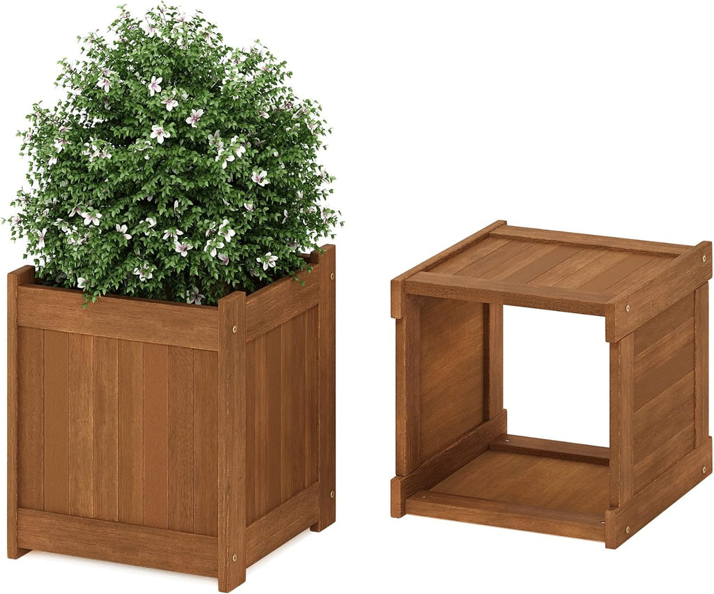 Natural Hardwood Flower Box R770