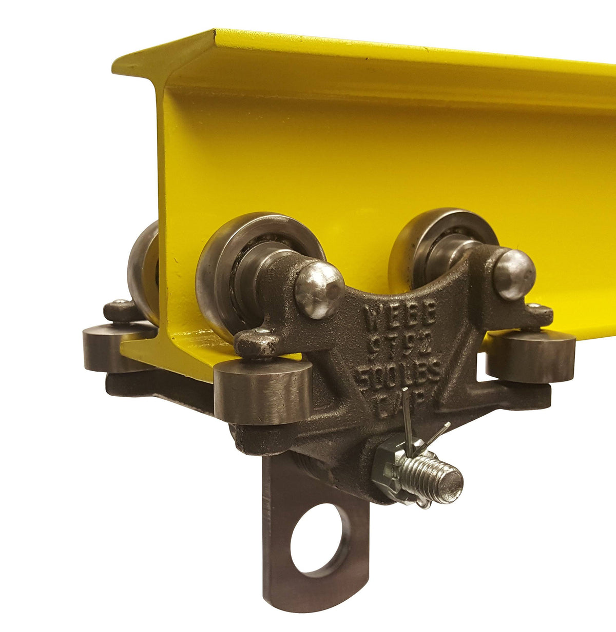 Beam Trolley with Side Guide Rollers 500 Pound Capacity R533577