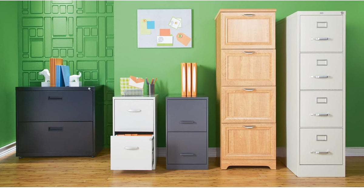 Charcoal 2-Drawer Vertical File Cabinet D608