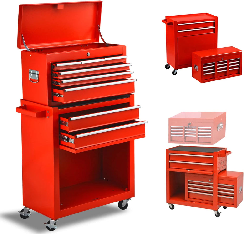 8 Drawer Rolling Lockable Tool Chest D53777