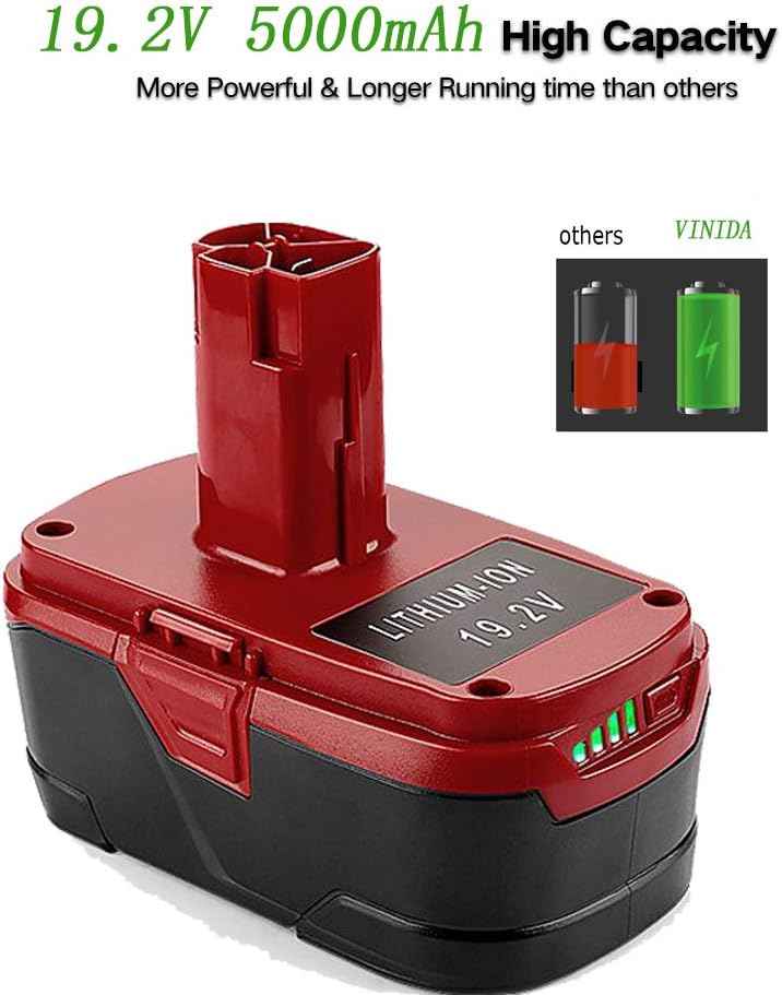 6000mAh 19.2V Lithium Battery 2 Pack V614655