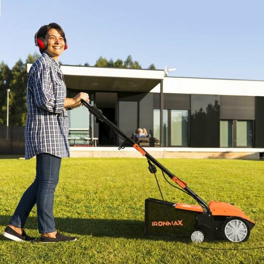 Corded Electric Lawn Mower Scarifier and Dethatcher V15583