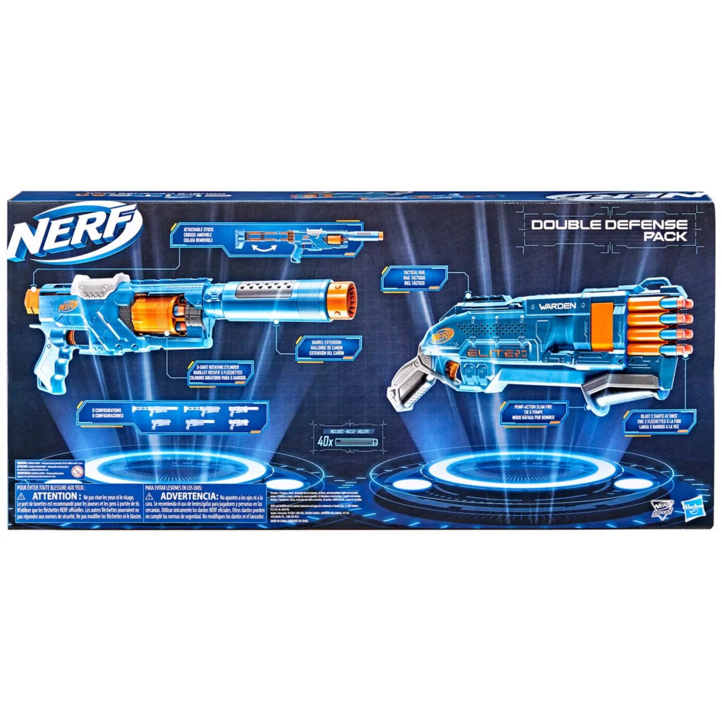 Nerf Elite 2.0 Double Defense Blasters and Darts Set S64908