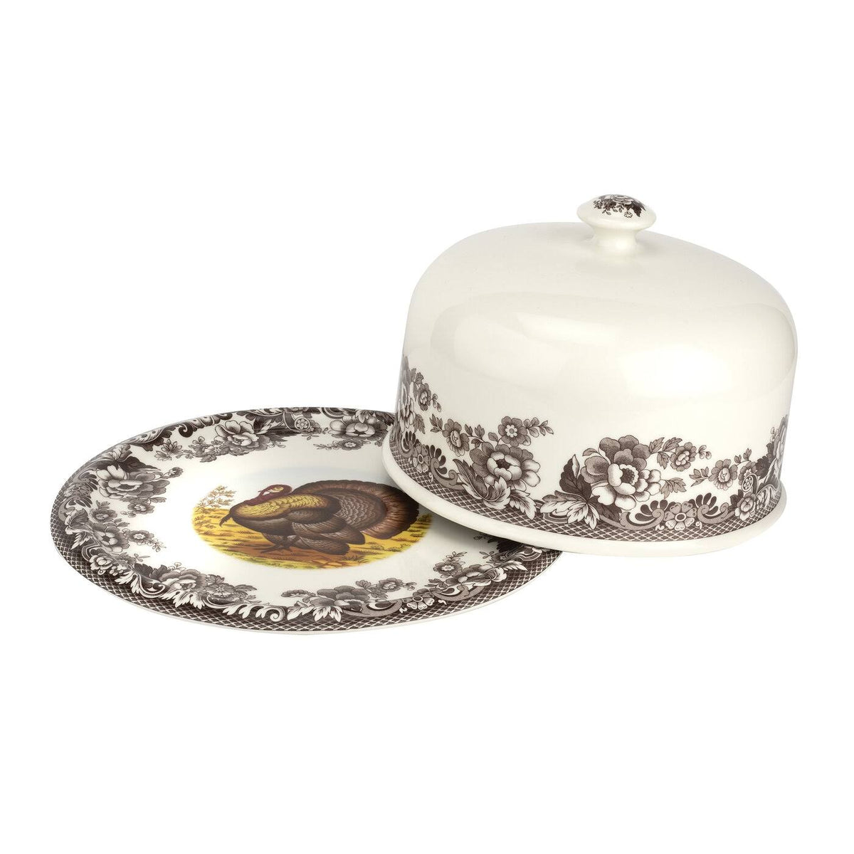 2 Piece Serving Platter with Dome A232