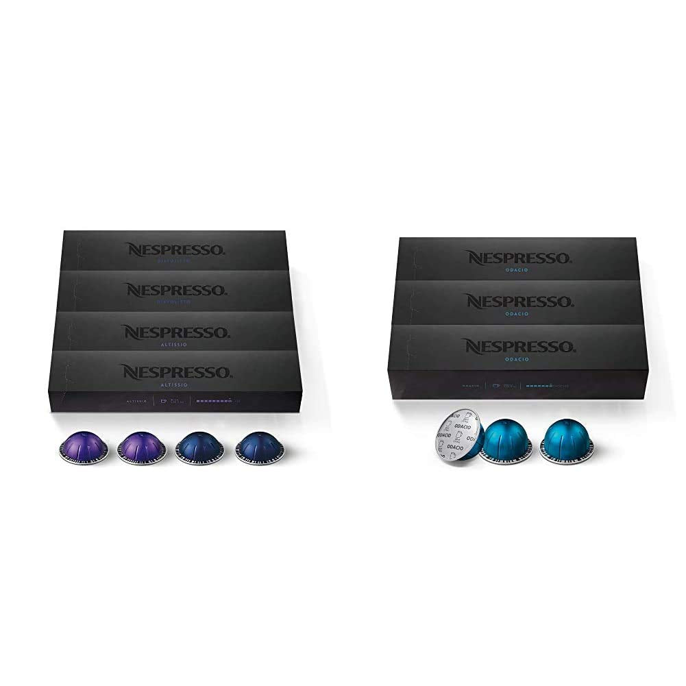40 Count Nespresso Capsules VertuoLine Espresso and Coffee Variety Bundle X413514