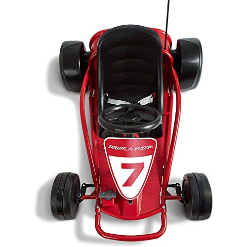 36V Battery-Powered Kids Electric Go-Kart with Adjustable Seat, Rubber Wheels, Grey X5205
