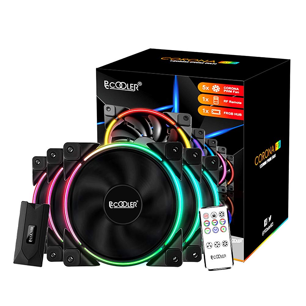 120mm PWM RGB Silent Cooling Fan for PC Case A75748