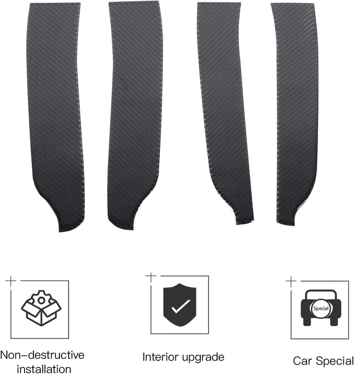 ABS Door Handle Armrest Trim Cover 4 pcs H803564