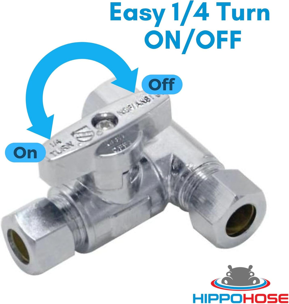 3/8" x 3/8" x 3/8" Lead-Free Brass T-Valve H77380
