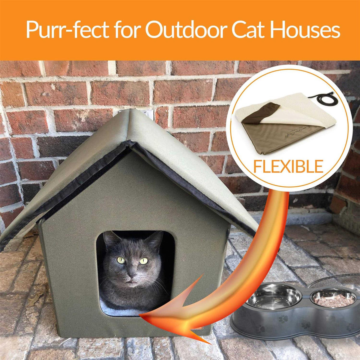 Outdoor Heated Pet Bed Y195