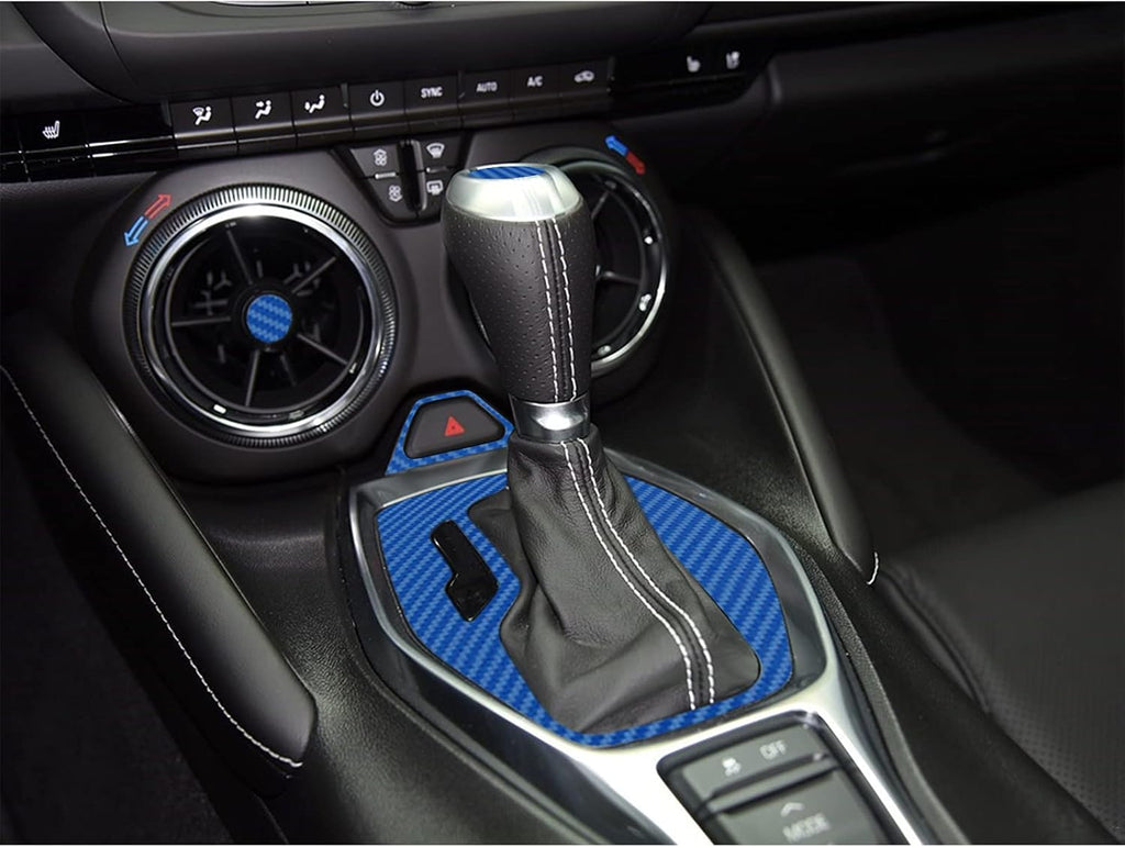 Blue Carbon Fiber Texture Vinyl Wrap Interior Sticker 28PCS S995781