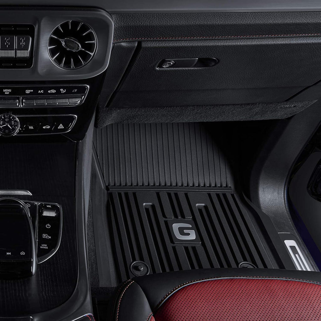 TPE All Weather Custom Fit Floor Mats 1st & 2nd Row Full Set Black M44163