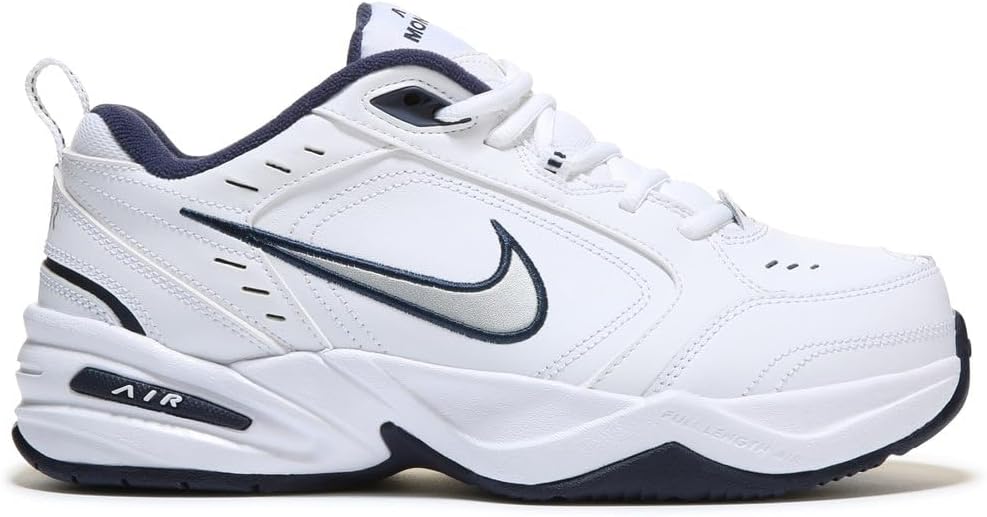 White/Metallic Silver/Navy Men's Walking Shoes V500434