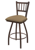 Swivel Counter Stool with Bronze Finish and Canter Sand Seat B48045