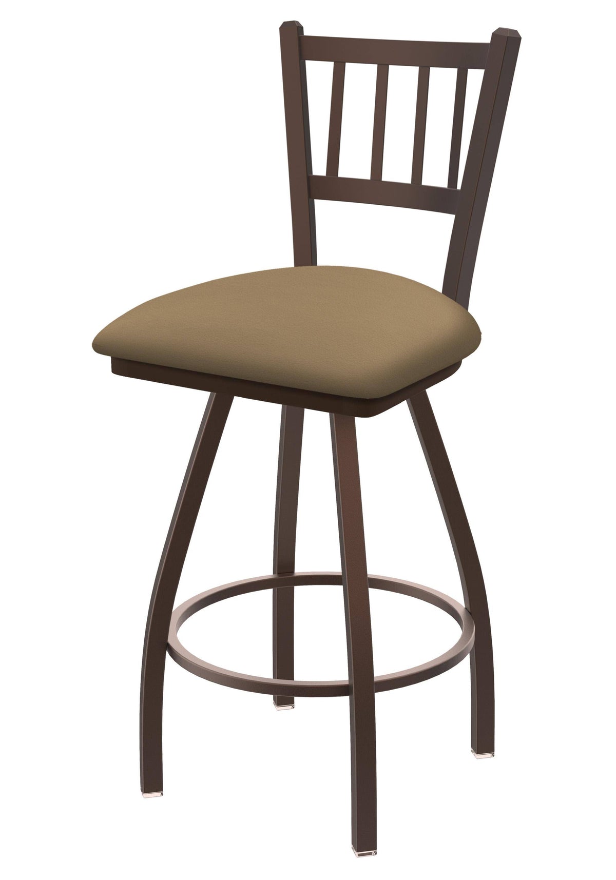 Swivel Counter Stool with Bronze Finish and Canter Sand Seat B48045