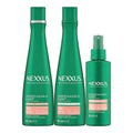 3 Pack Shampoo, Conditioner, and Leave-In Spray for Fine and Thin Hair with Keratin, Collagen, Biotin O55171