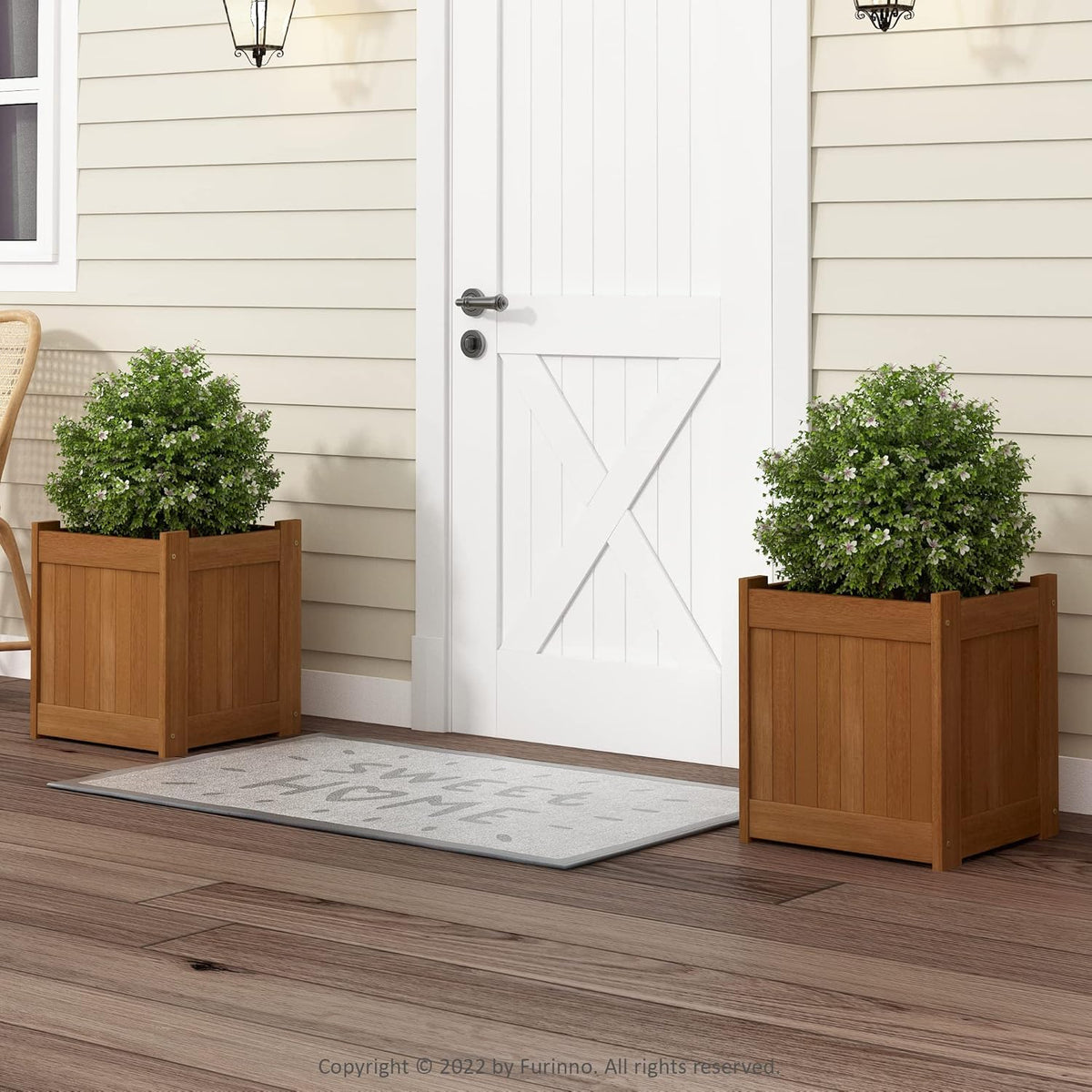 Natural Hardwood Flower Box R770
