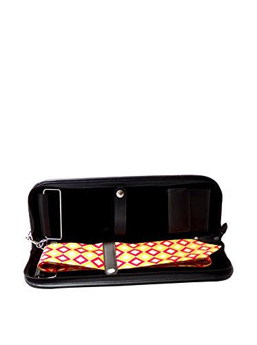 Leather Travel Tie Case - Black L13885