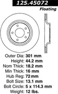 High Carbon Alloy Brake Rotor F77478