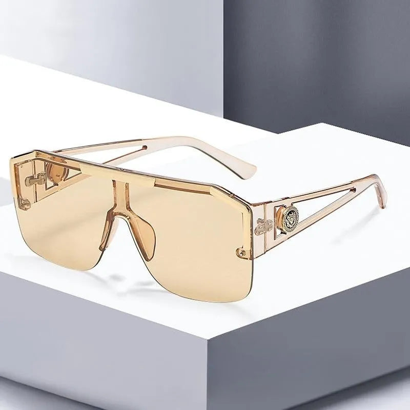 Hollowed-out One-piece Lens Sunglasses B5953