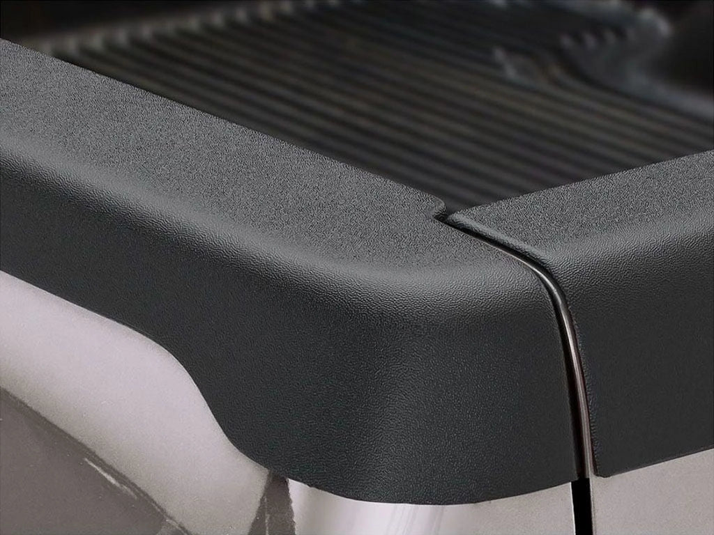 Black Smooth BedRail Caps with Stake Holes, 2-Pc Q2240