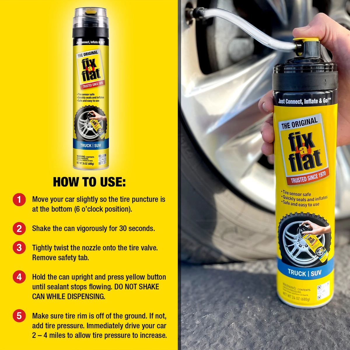 24 oz Aerosol Tire Repair and Inflator R353