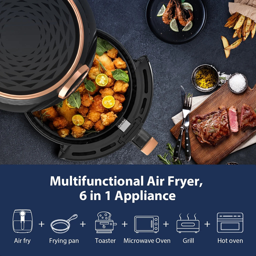 5.2-Qt 8 in 1 Digital Touchscreen Air Fryer J24739