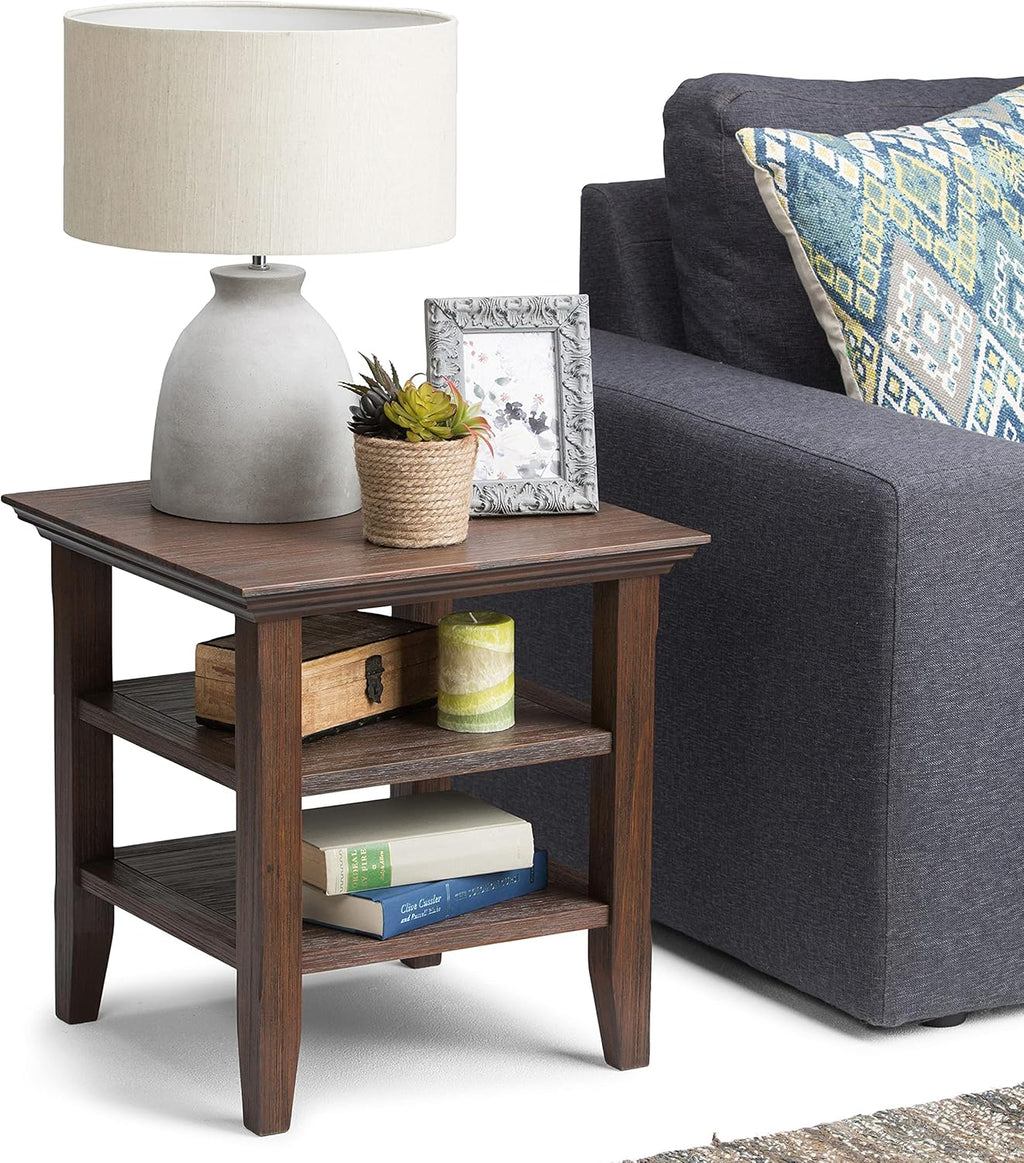 Farmhouse Brown End Table S9039